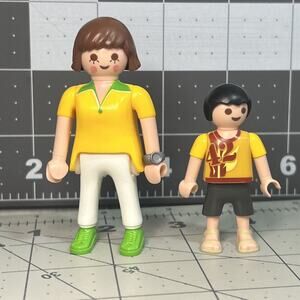 1992 2010 Playmobil Figures Lot of 2 Woman And Kid